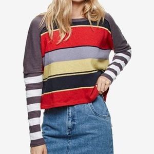 Free people sunny side striped sweater