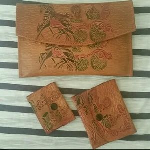 Tribal Wallet Set (damaged zipper)