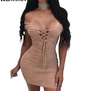 Kim Kardashian Khaki Sexy Dress