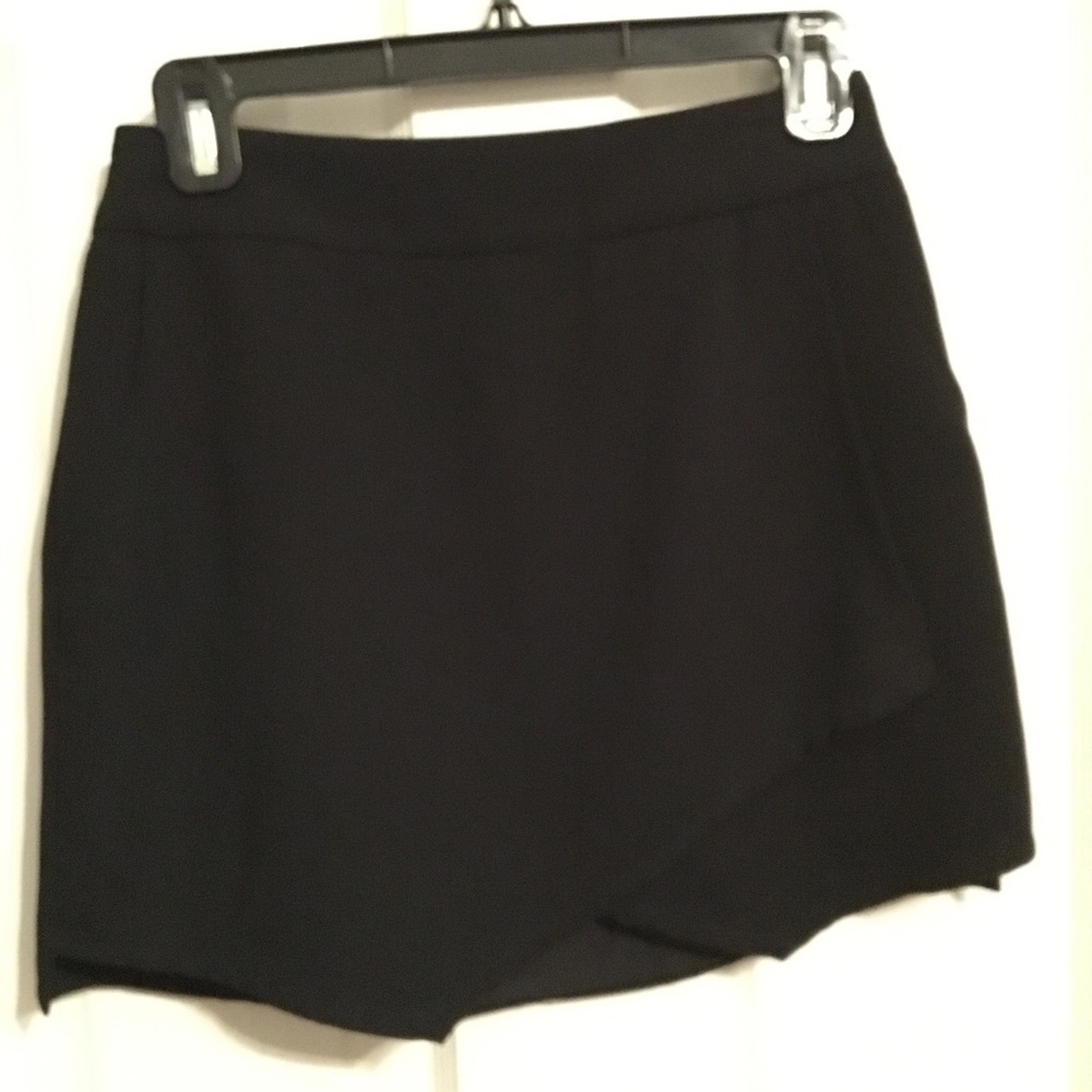 Black wrap skirt