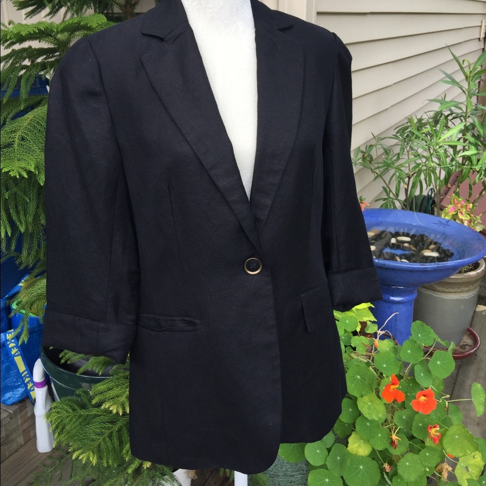 Cold water Creek linen blend blazer