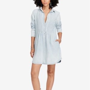 Ralph Lauren Chambray Dress long sleeve w pockets