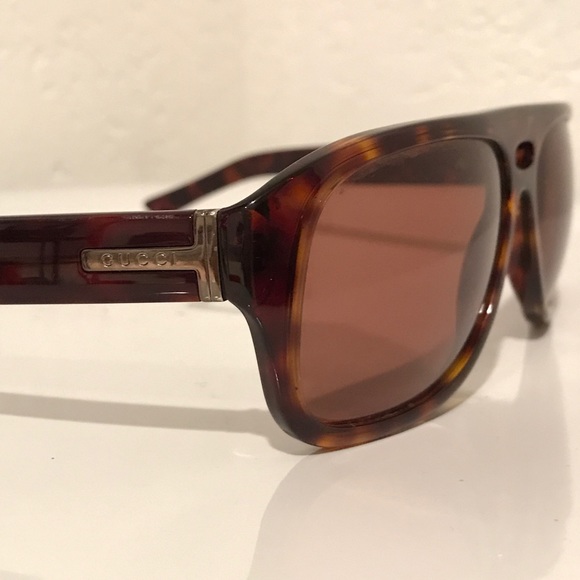 GUCCI tortoiseshell aviator sunglasses - Picture 6 of 8