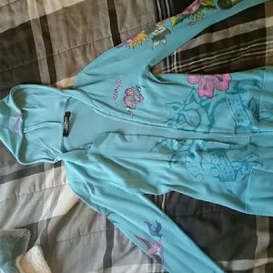 Ed hardy zip up long sleeve