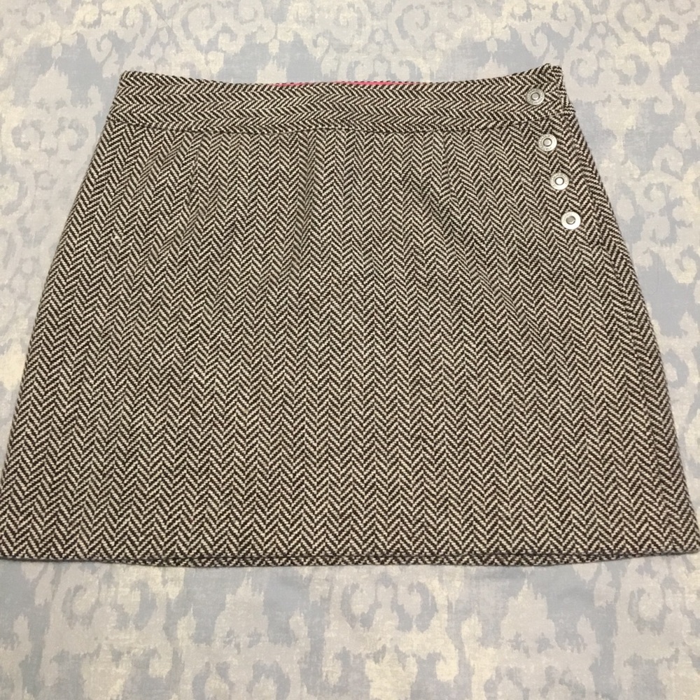 Vineyard Vines - Houndstooth tweed skirt