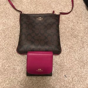 Coach purse and wallet