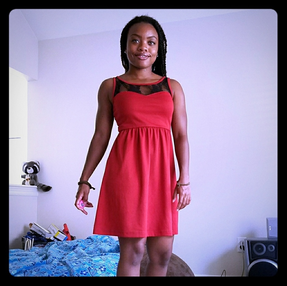 Red dress