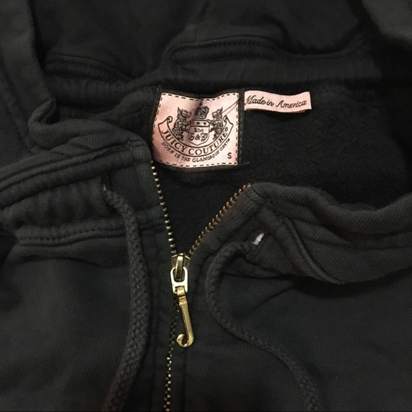 Juicy couture long zipper hoodie size small - Picture 2 of 8