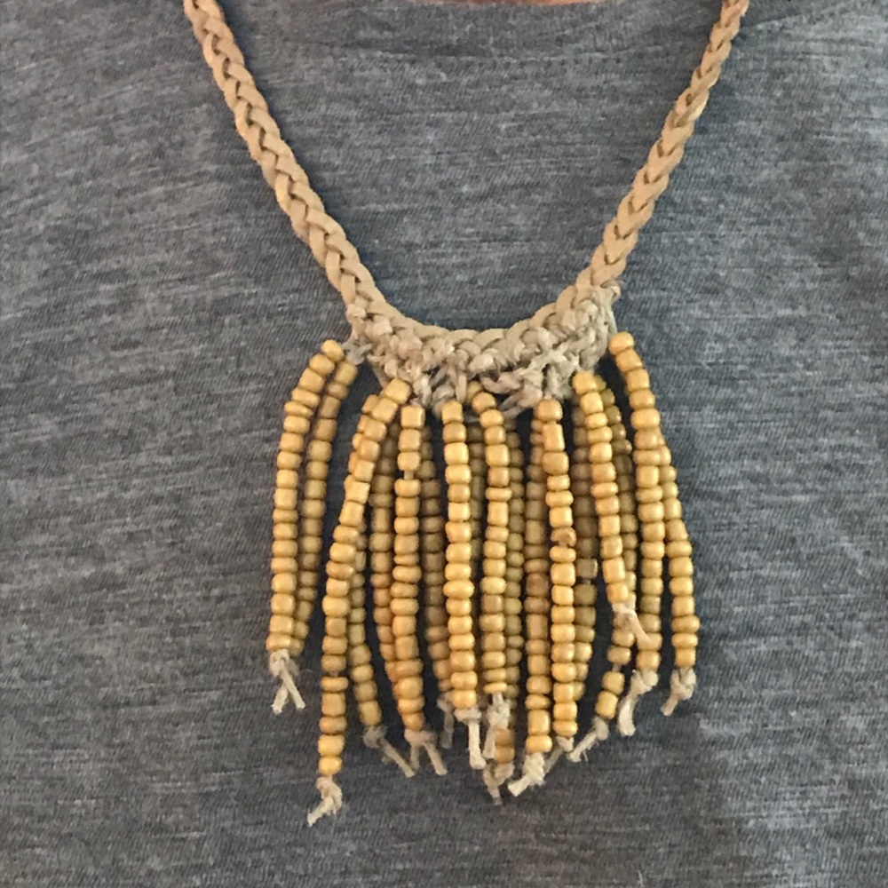 Gold Metallic bohemian necklace