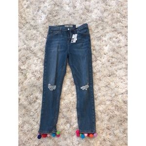 Topshop pom pom Jamie jeans