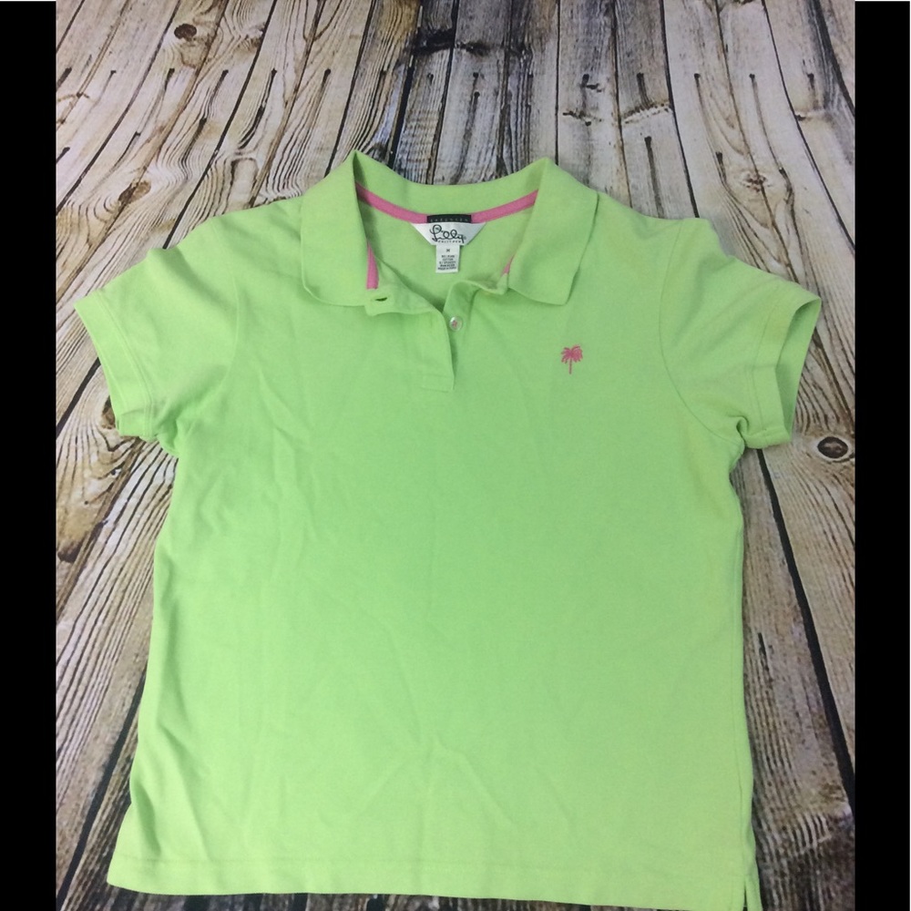 Lilly Pulitzer Green Polo Shirt CLEARANCE