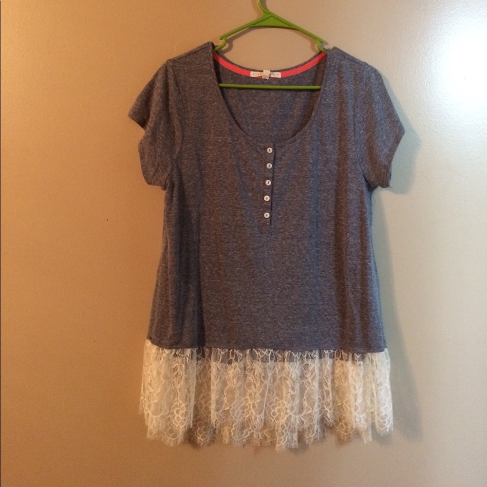 Gray blouse
