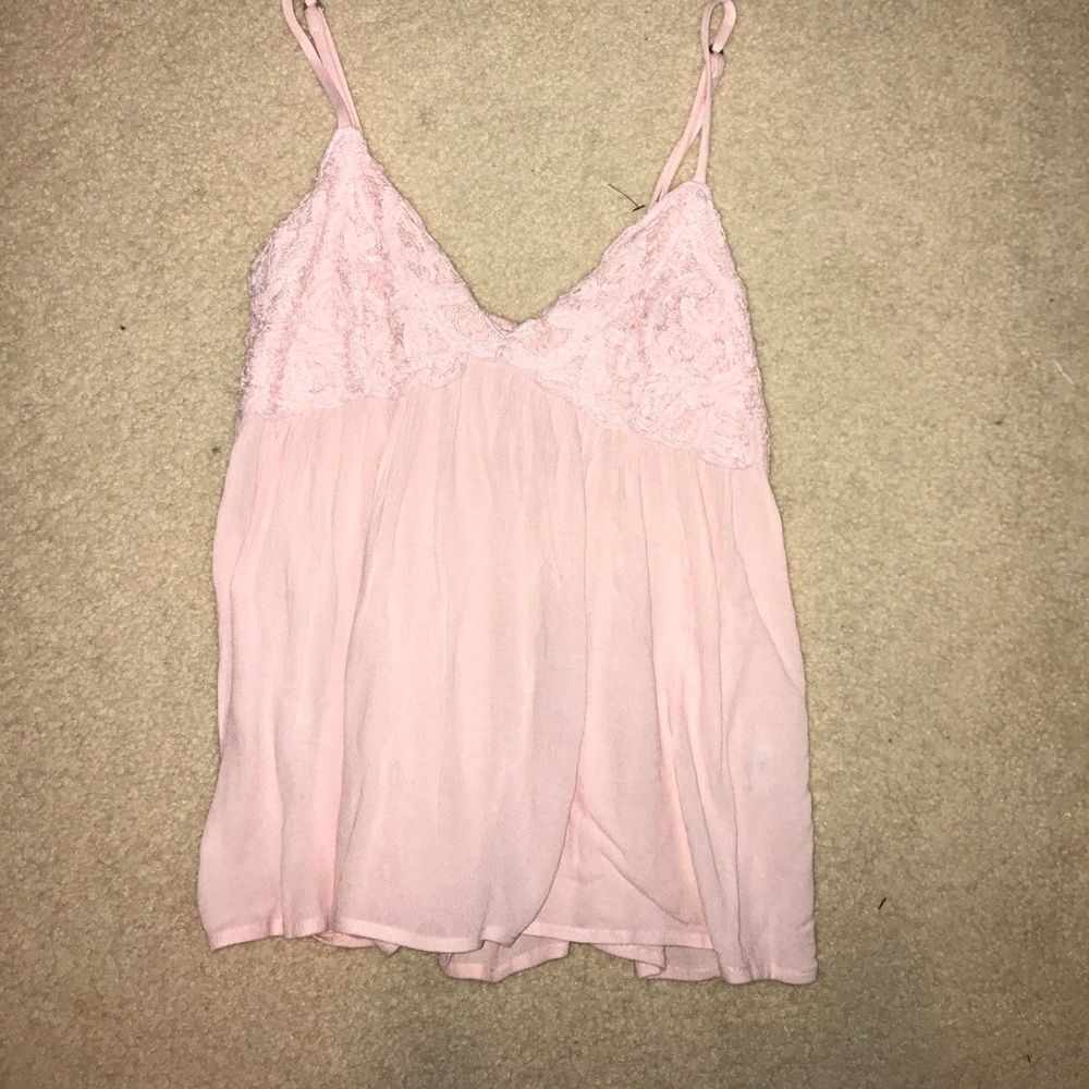 Abercrombie and Fitch Pink Babydoll Top