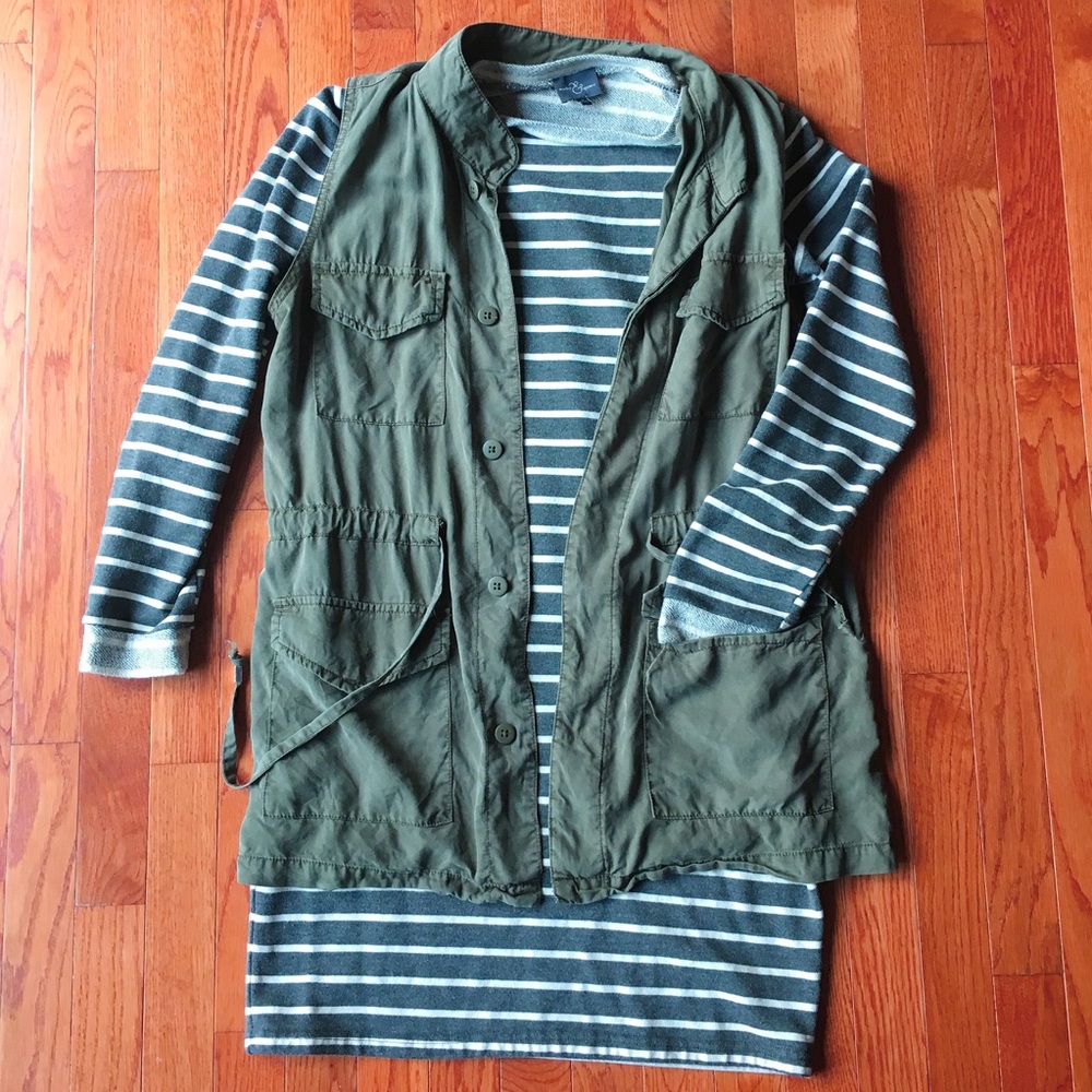 Olive green utility vest by Mossimo