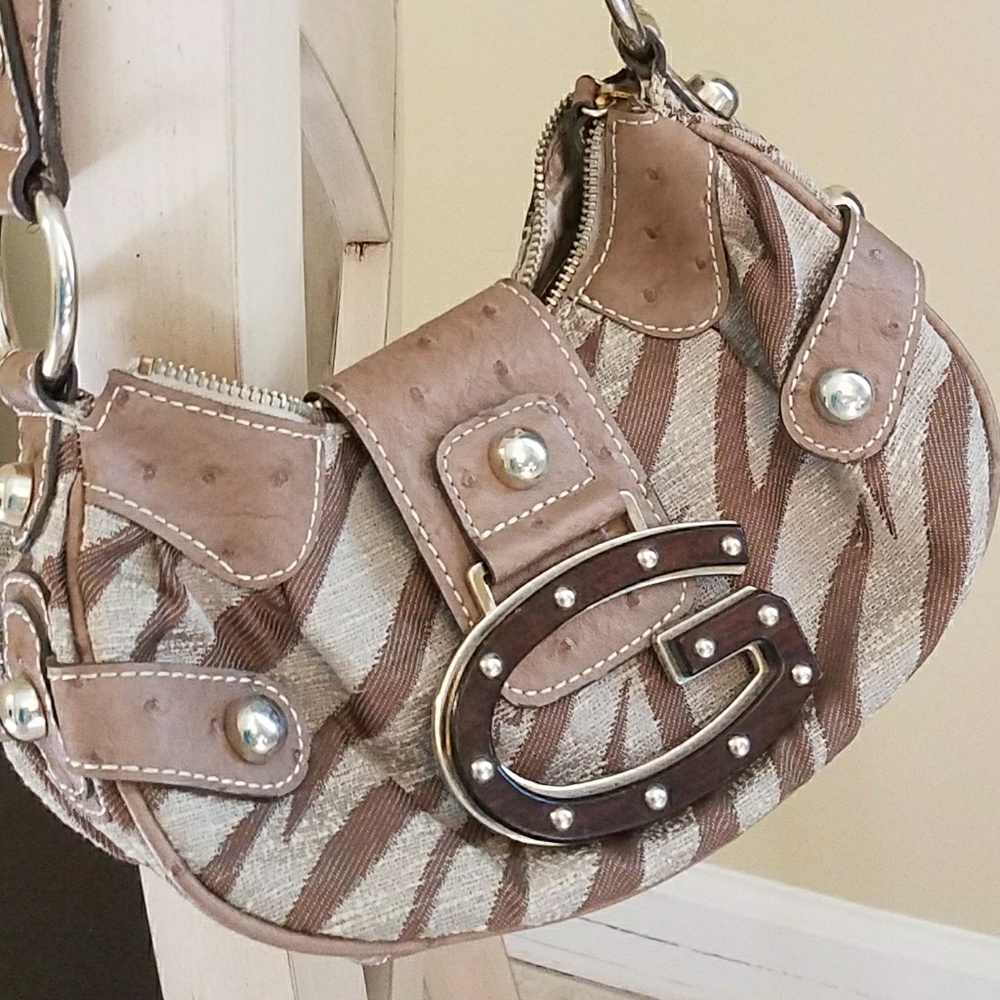 GUESS zebra print small shoulder bag