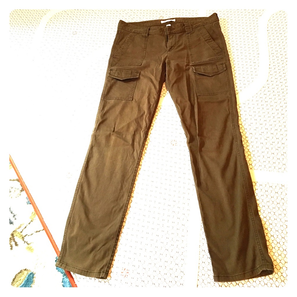 Ann Taylor Loft Brown Skinny Cargo Pants