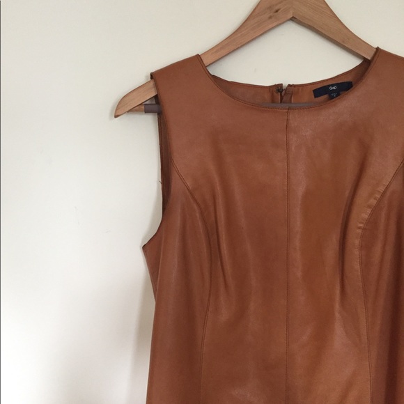 GAP Dresses & Skirts - Gap leather shift dress