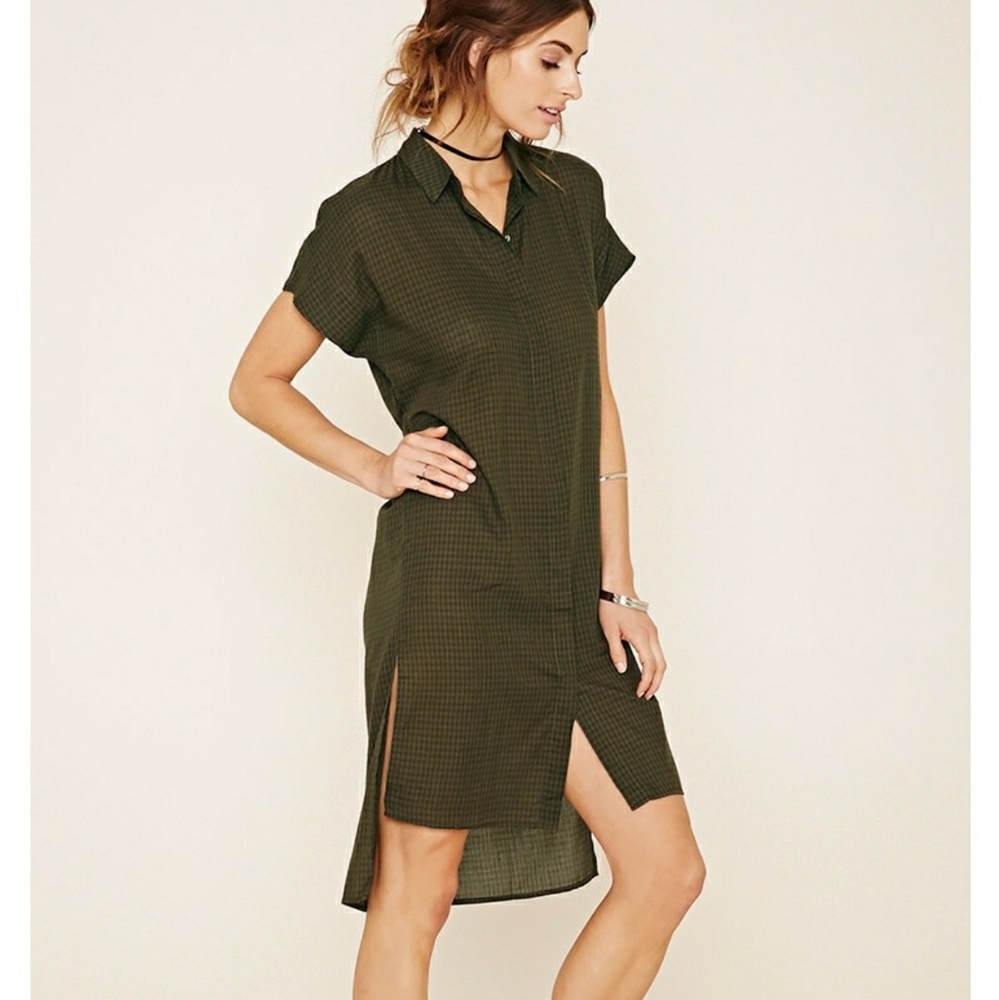 Forever 21 dress hi/lo knee length size M