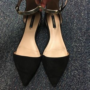 Zara ankle-strap flats