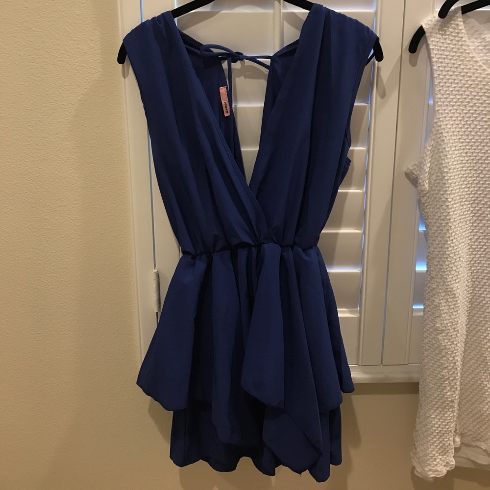 Cobalt blue romper