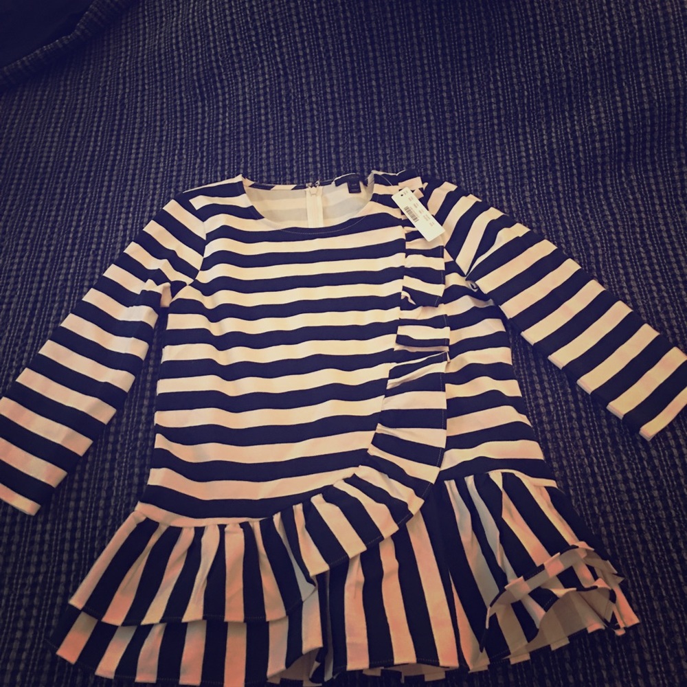 Jcrew Striped peplum shirt