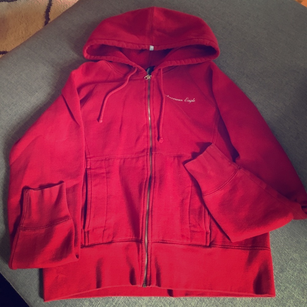 Red American Eagle hoodie