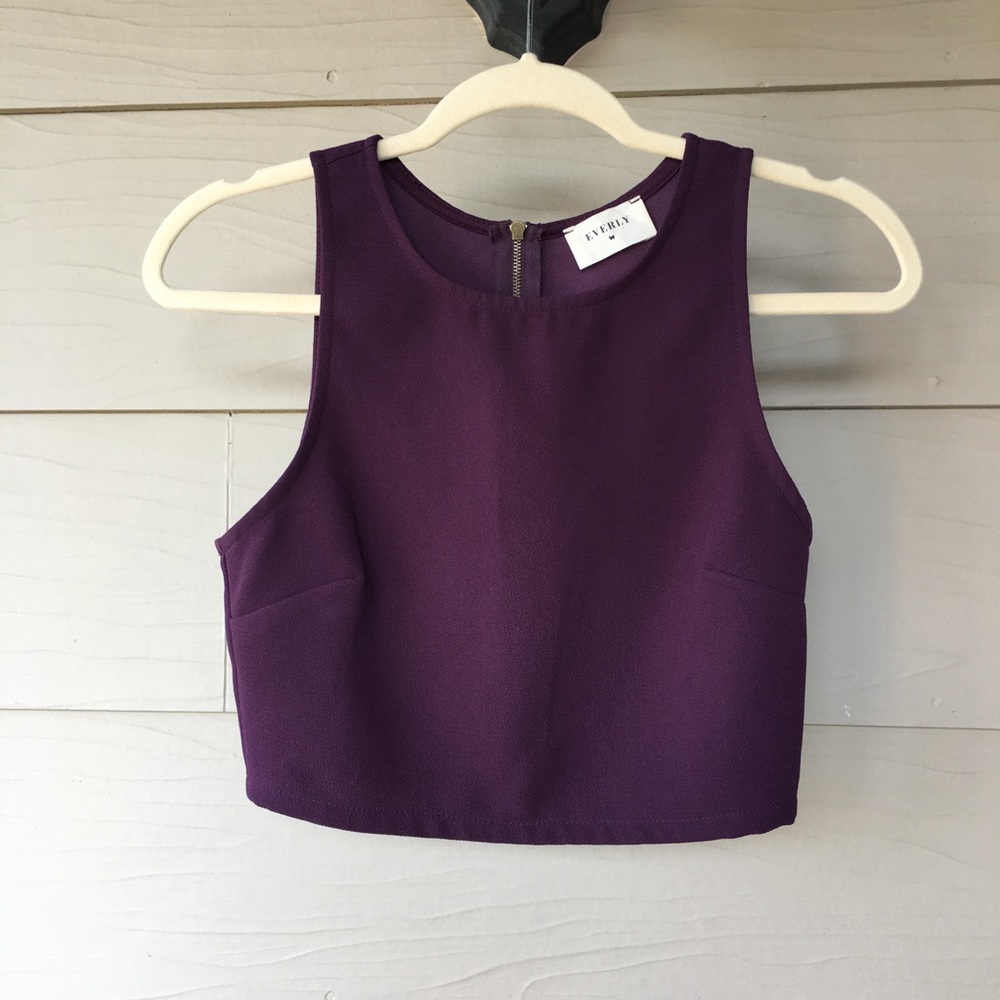 🔮Everly Deep Purple Crop Top🔮
