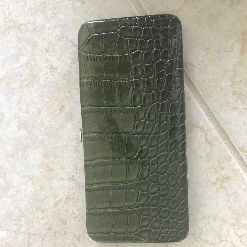 Green Skinny Wallet