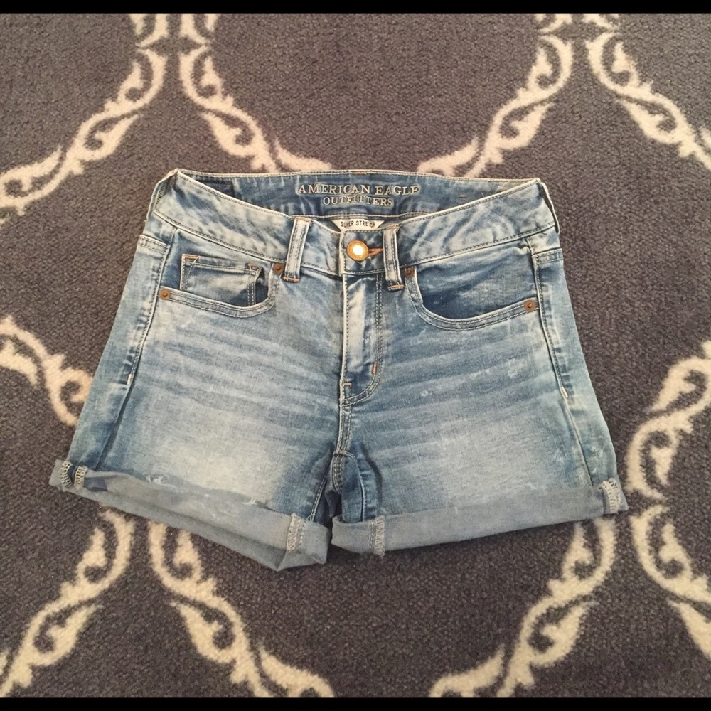 American Eagle super stretch jean shorts