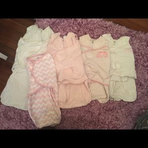 Infant girl swaddle sleep sacks