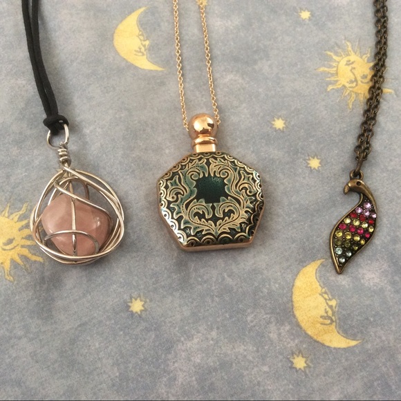 Free People Jewelry - 🌾 Free People pink Quartz long necklace BUNDLE