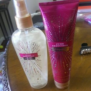 Victoria's Secret lotion and shimmer mist