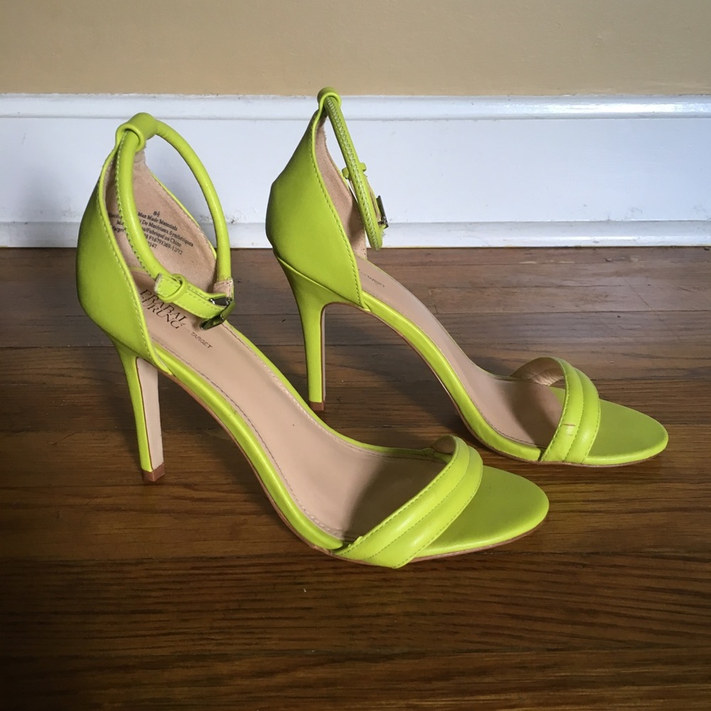 Neon green Prabal Gurung heels.