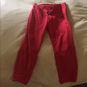 Calvin Klein red jeans