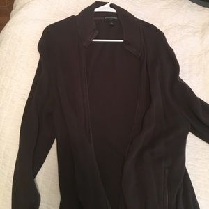 BR men's full zip sweater. Brown. Medium.