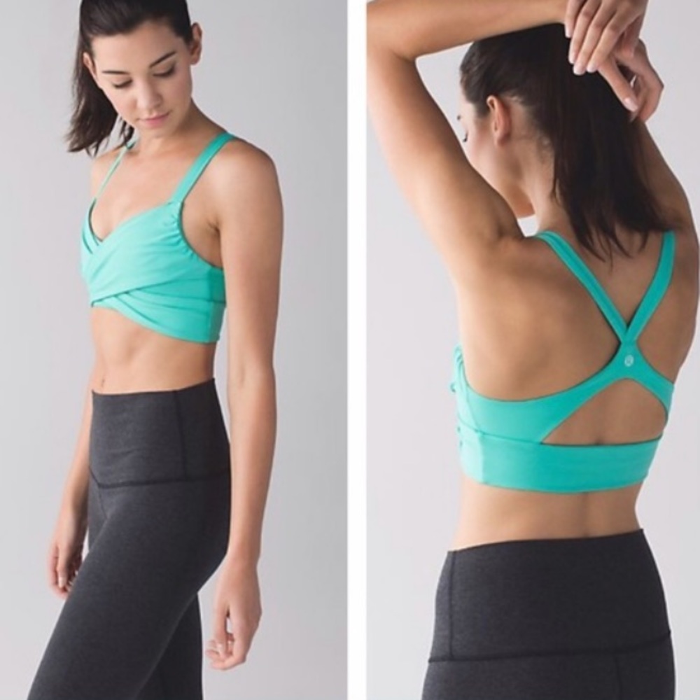 Lululemon wrap it up bra in Bali breeze
