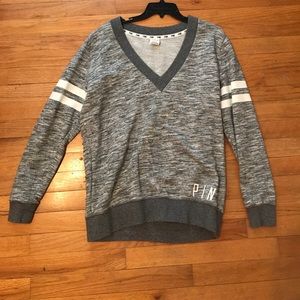 VS Pink v-neck sweatshirt