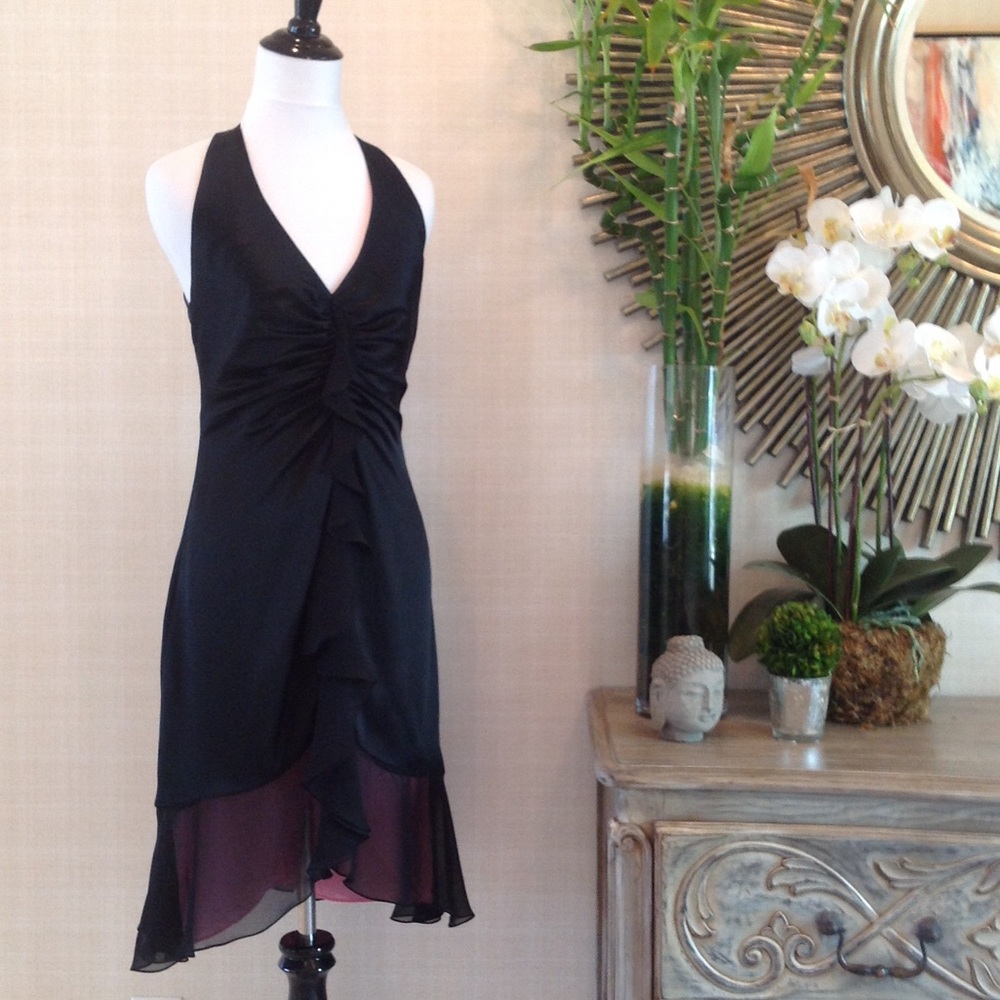 Kay Unger Sill Black Dress
