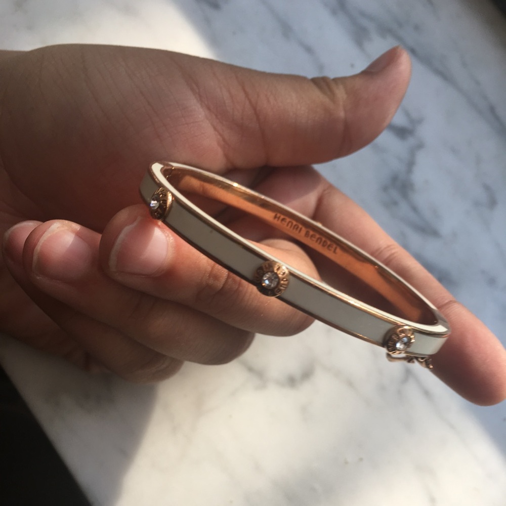 Henri Bendel White Bangle Bracelet