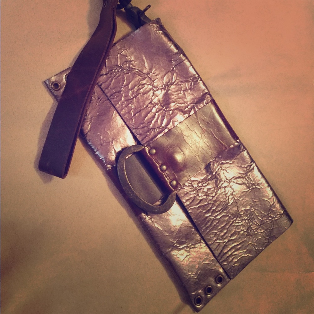 Rebel Design leather wristlet