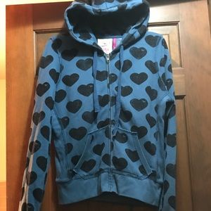 Heart VS Pink Zip-up Hoodie Large