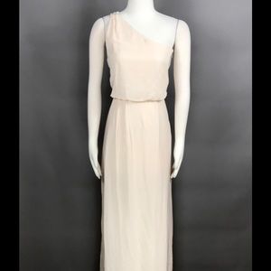 ADRIANNA PAPELL Maxi Dress One Shoulder NEW