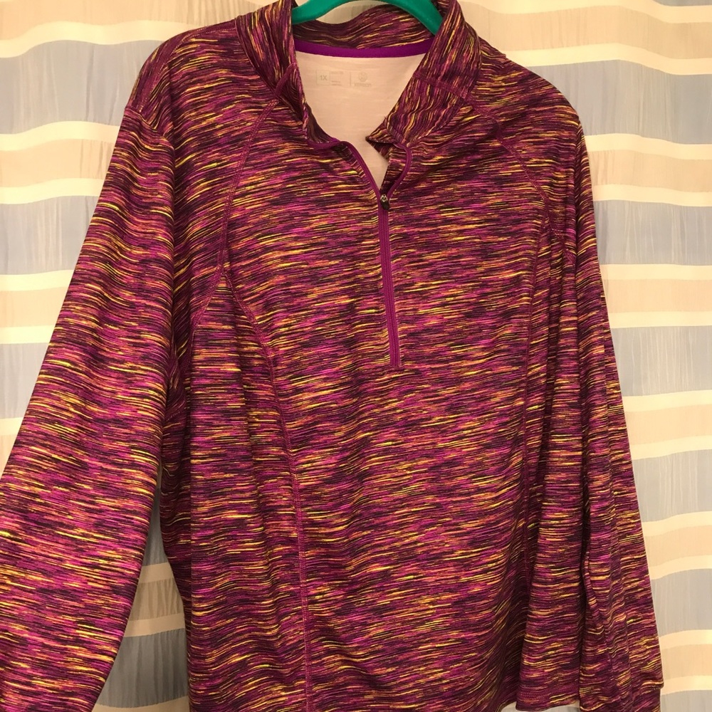 Purple/Lime Activewear Pullover