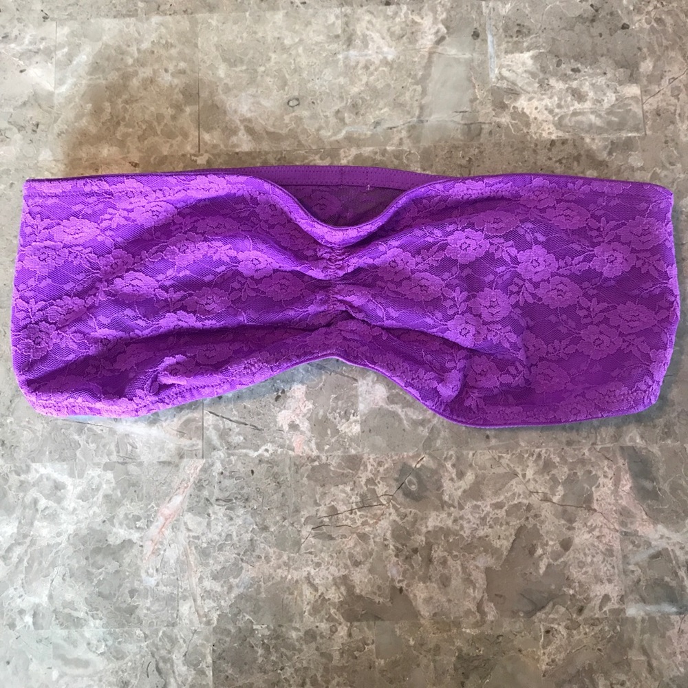 PINK VS Purple lace bandeau