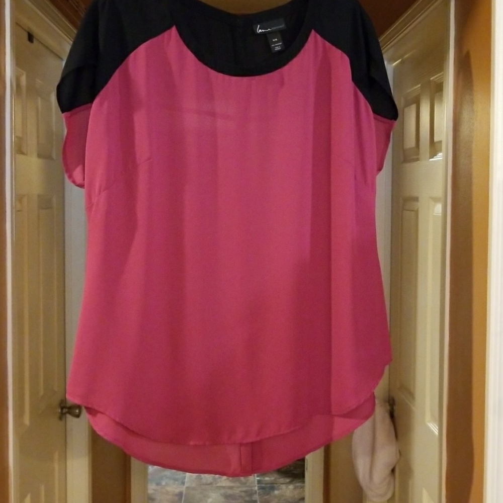 Lane Bryant   100% polyester long tunic