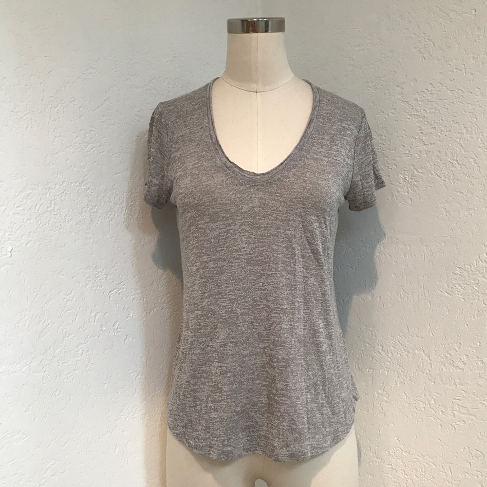 Vince heather grey t-shirt top XS
