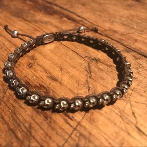 M.Cohen Sterling silver skull bracelet