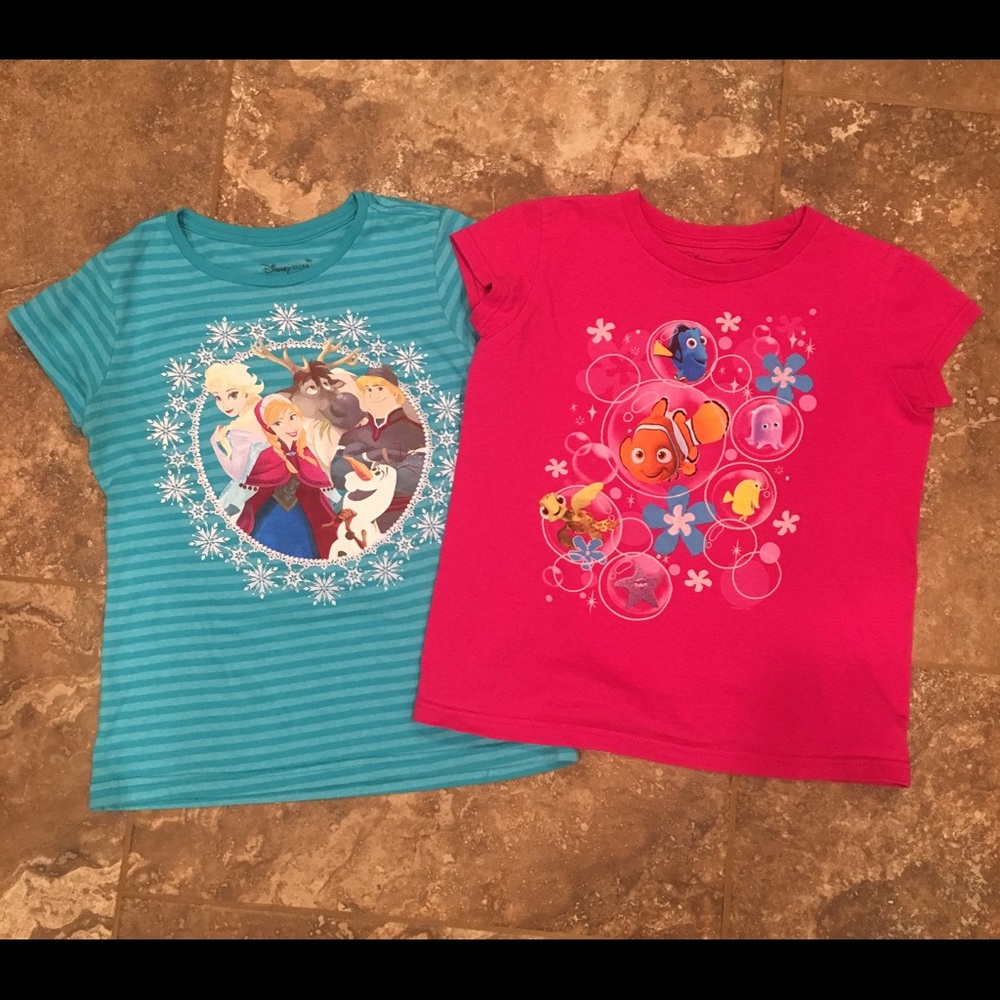 Disney girls size Medium set of 2 shirts
