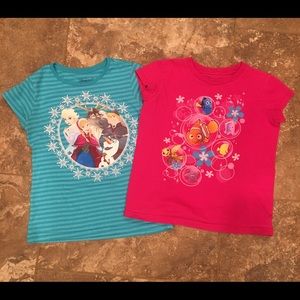 Disney girls size Medium set of 2 shirts