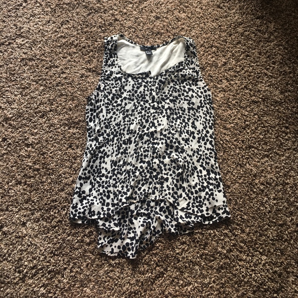 FOREVER 21 Botton Down Tank Loose Blouse